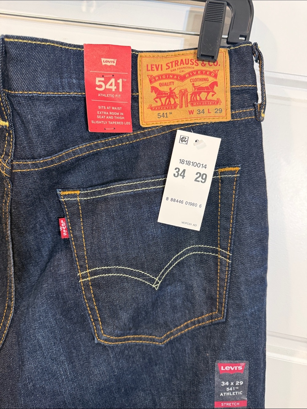 Levi’s 541™ ATHLETIC TAPER FIT MEN'S JEANS 34x29 NWT - Picture 6 of 7